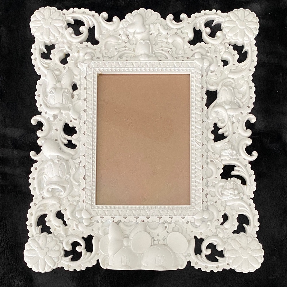 Disney Parks Scroll Character frame white 5x7 picture